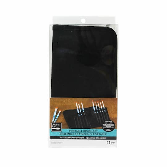 Watercolor & Gouache 11 Piece Portable Brush Set by Artist's Loft®